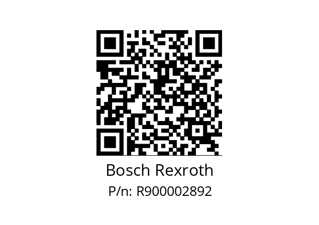   Bosch Rexroth R900002892