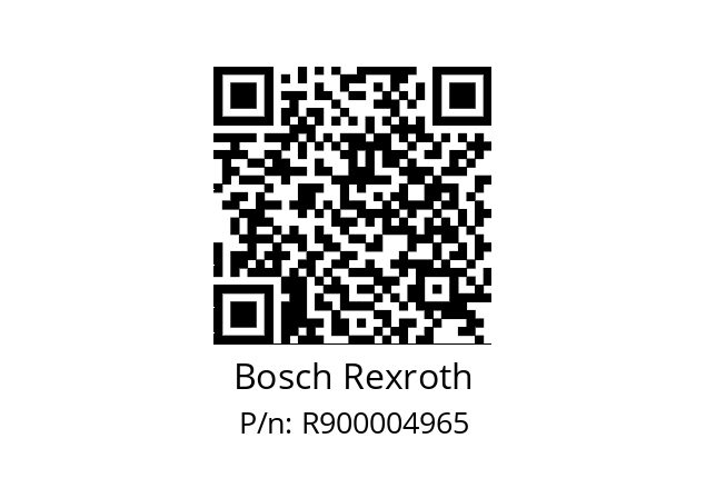   Bosch Rexroth R900004965