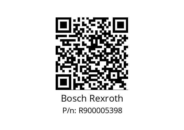   Bosch Rexroth R900005398