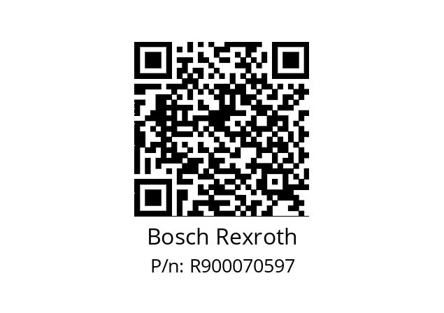   Bosch Rexroth R900070597