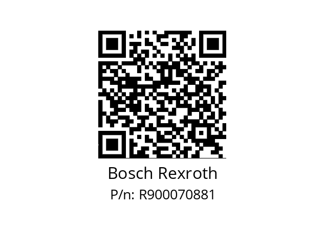   Bosch Rexroth R900070881