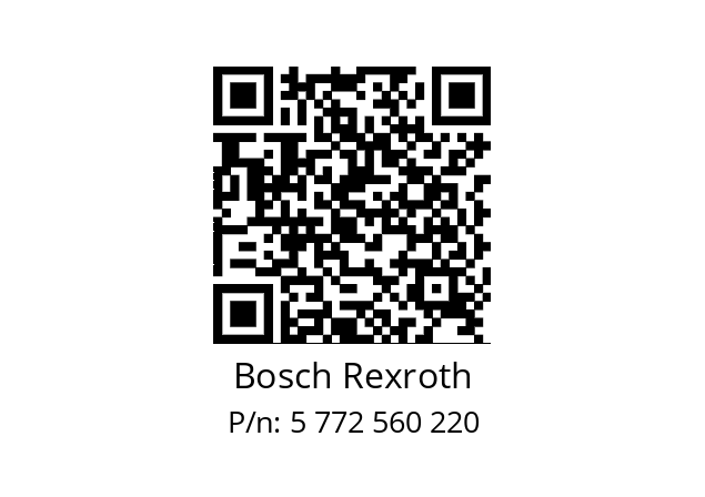   Bosch Rexroth 5 772 560 220