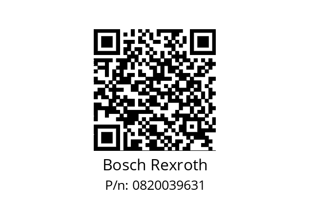   Bosch Rexroth 0820039631