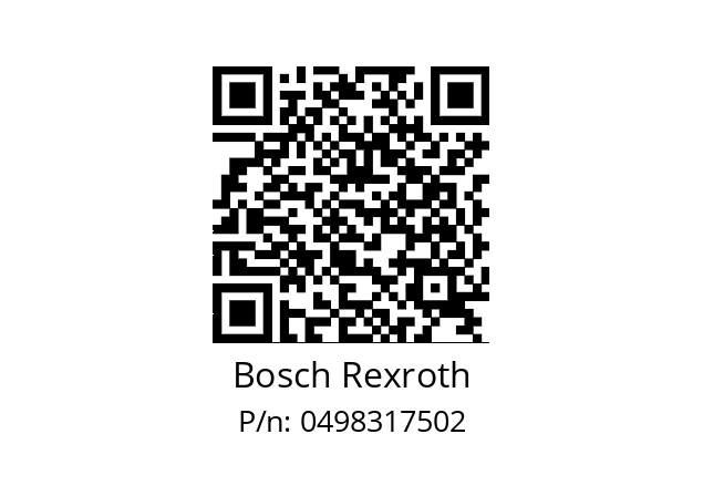   Bosch Rexroth 0498317502