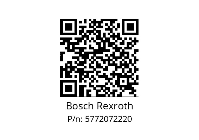   Bosch Rexroth 5772072220