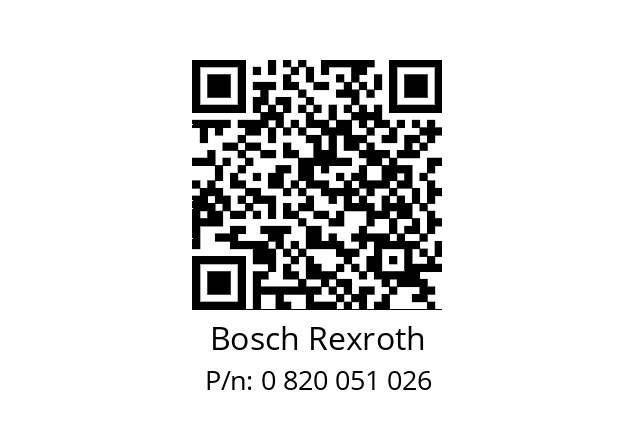   Bosch Rexroth 0 820 051 026