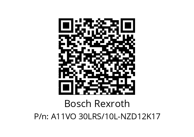   Bosch Rexroth A11VO 30LRS/10L-NZD12K17