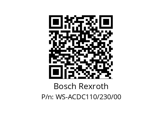   Bosch Rexroth WS-ACDC110/230/00