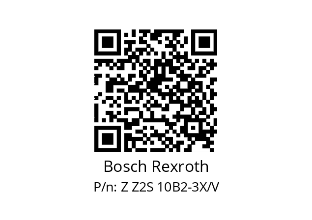   Bosch Rexroth Z Z2S 10B2-3X/V