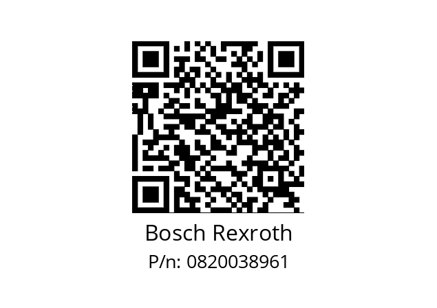   Bosch Rexroth 0820038961