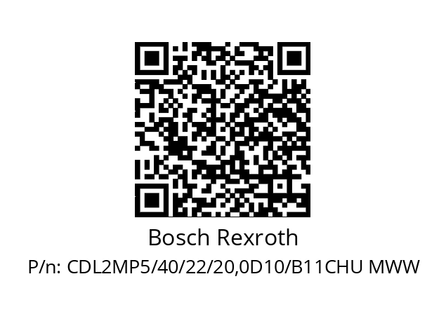   Bosch Rexroth CDL2MP5/40/22/20,0D10/B11CHU MWW