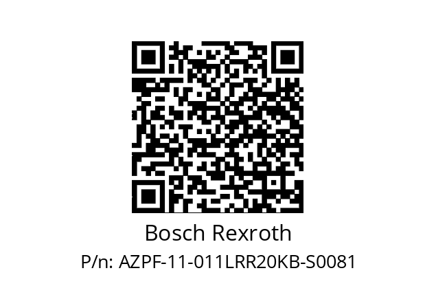   Bosch Rexroth AZPF-11-011LRR20KB-S0081