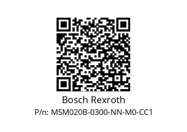   Bosch Rexroth MSM020B-0300-NN-M0-CC1