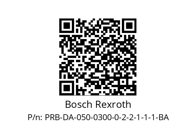   Bosch Rexroth PRB-DA-050-0300-0-2-2-1-1-1-BA