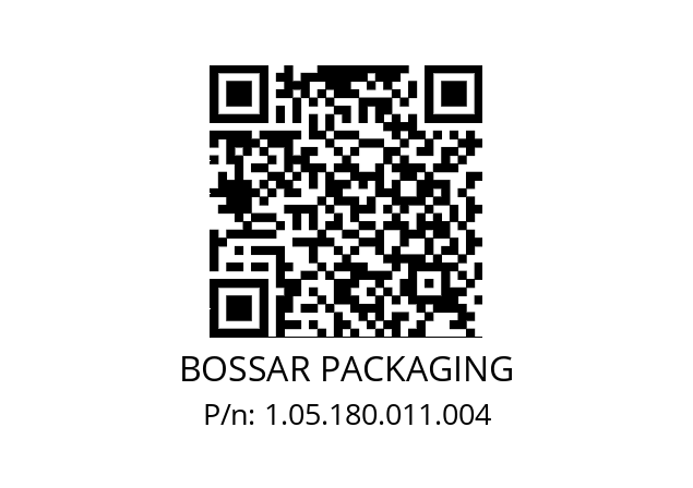   BOSSAR PACKAGING 1.05.180.011.004