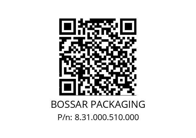   BOSSAR PACKAGING 8.31.000.510.000