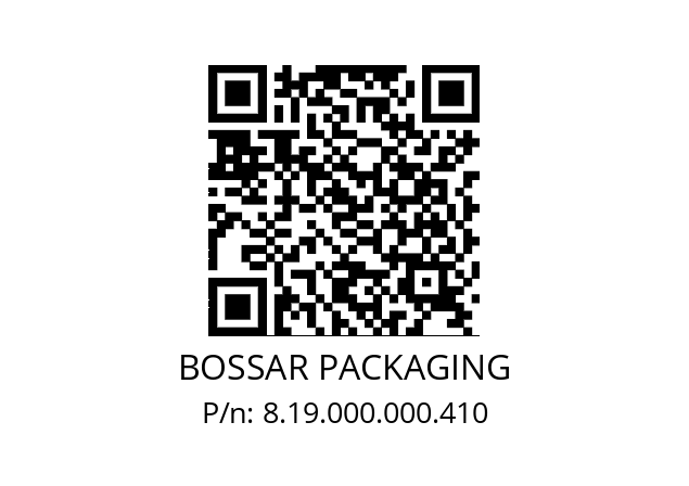   BOSSAR PACKAGING 8.19.000.000.410