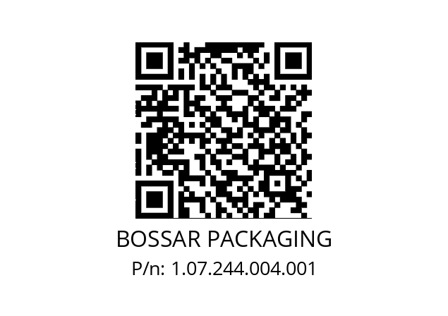   BOSSAR PACKAGING 1.07.244.004.001