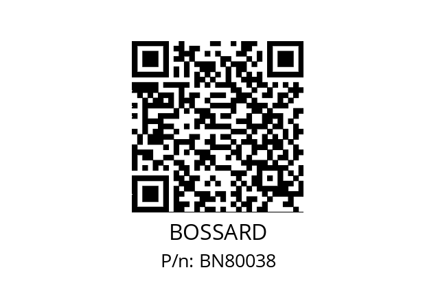   BOSSARD BN80038