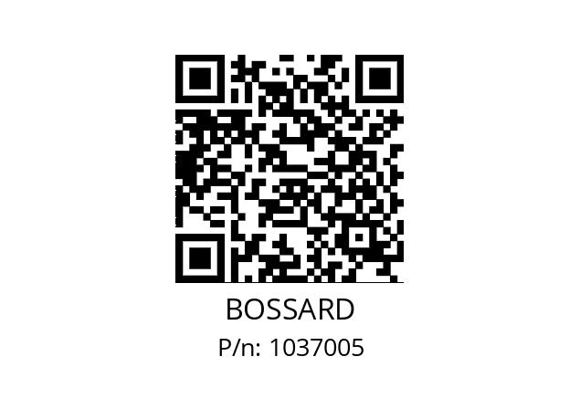   BOSSARD 1037005