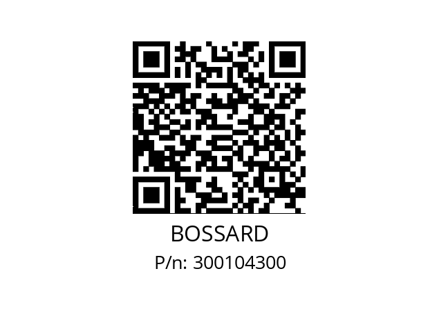   BOSSARD 300104300