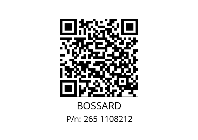   BOSSARD 265 1108212