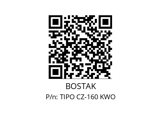   BOSTAK TIPO CZ-160 KWO