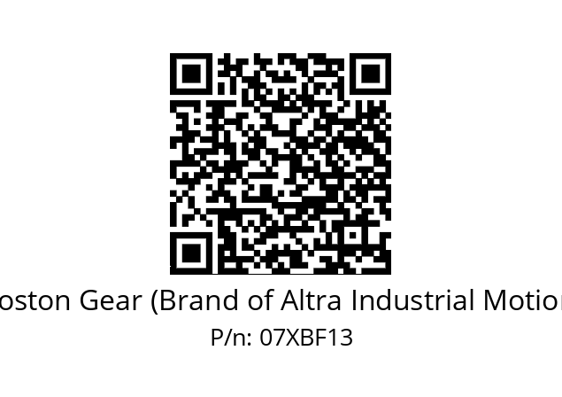   Boston Gear (Brand of Altra Industrial Motion) 07XBF13