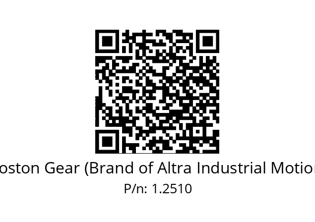   Boston Gear (Brand of Altra Industrial Motion) 1.2510