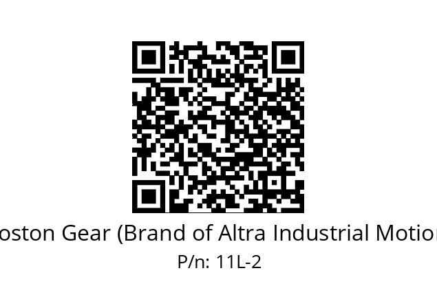   Boston Gear (Brand of Altra Industrial Motion) 11L-2