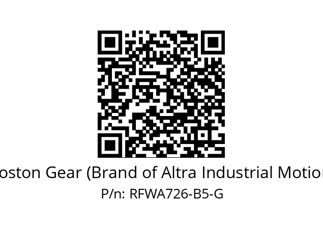   Boston Gear (Brand of Altra Industrial Motion) RFWA726-B5-G