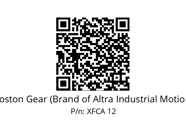   Boston Gear (Brand of Altra Industrial Motion) XFCA 12