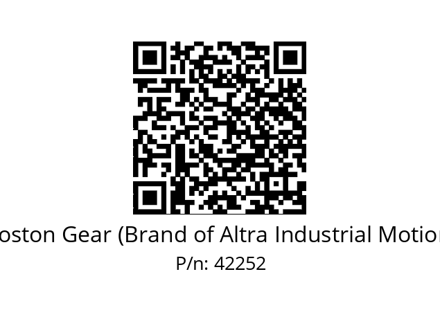   Boston Gear (Brand of Altra Industrial Motion) 42252