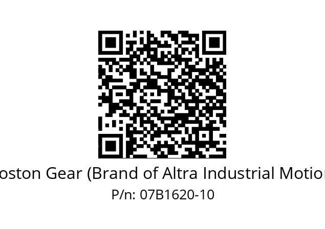   Boston Gear (Brand of Altra Industrial Motion) 07B1620-10