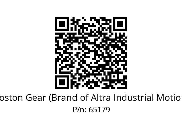   Boston Gear (Brand of Altra Industrial Motion) 65179