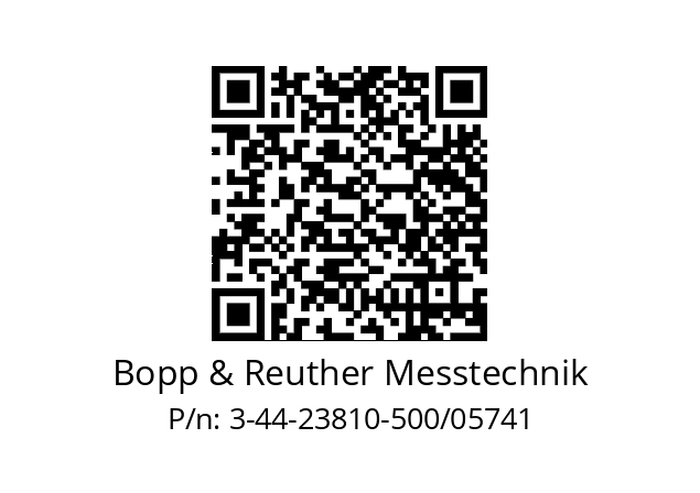   Bopp & Reuther Messtechnik 3-44-23810-500/05741