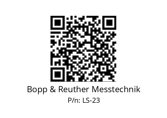   Bopp & Reuther Messtechnik LS-23