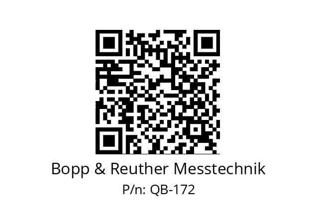   Bopp & Reuther Messtechnik QB-172