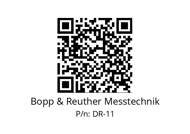   Bopp & Reuther Messtechnik DR-11