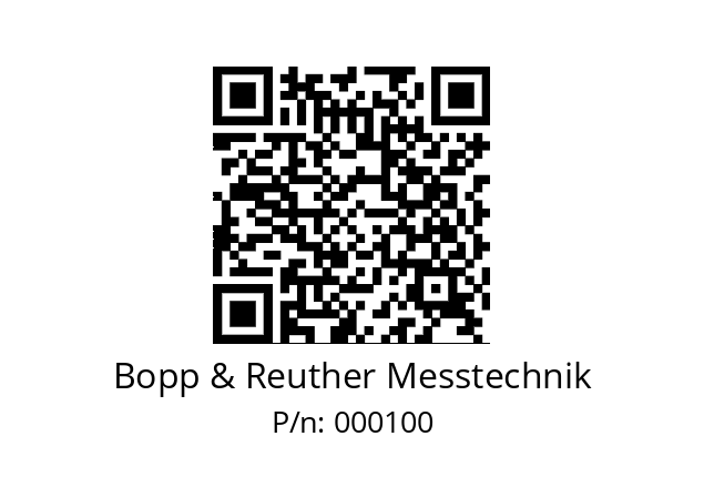   Bopp & Reuther Messtechnik 000100