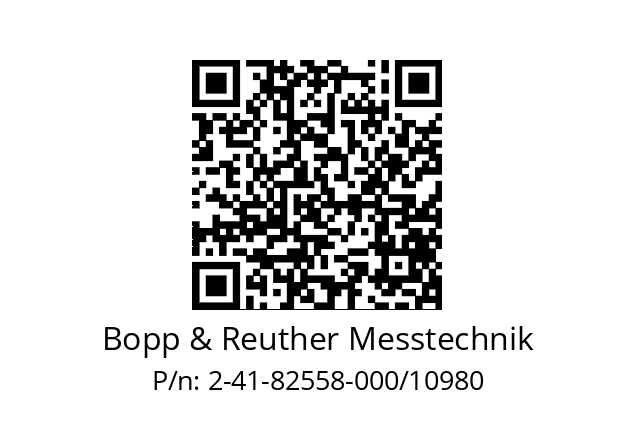   Bopp & Reuther Messtechnik 2-41-82558-000/10980