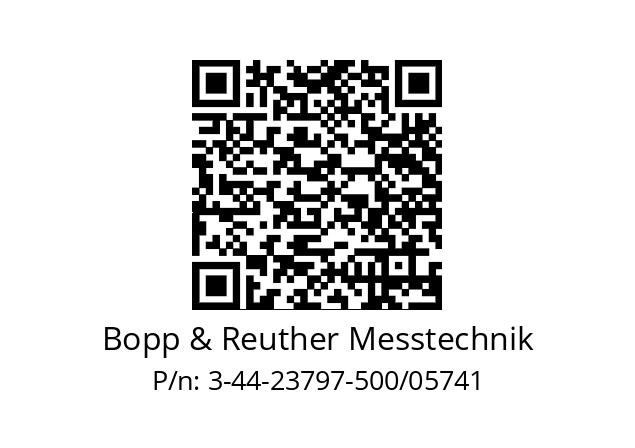   Bopp & Reuther Messtechnik 3-44-23797-500/05741