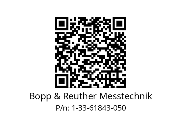   Bopp & Reuther Messtechnik 1-33-61843-050