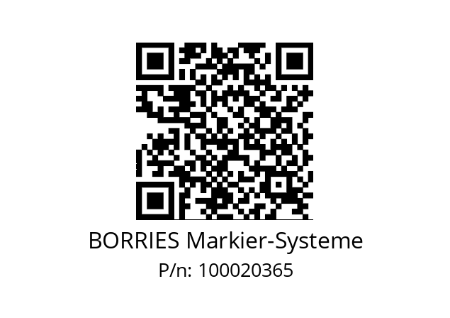   BORRIES Markier-Systeme 100020365