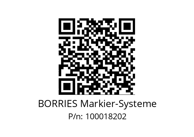   BORRIES Markier-Systeme 100018202