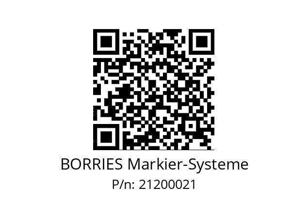   BORRIES Markier-Systeme 21200021