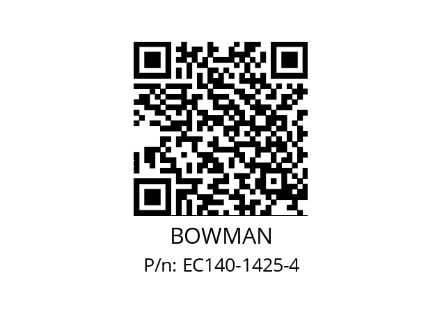   BOWMAN EC140-1425-4