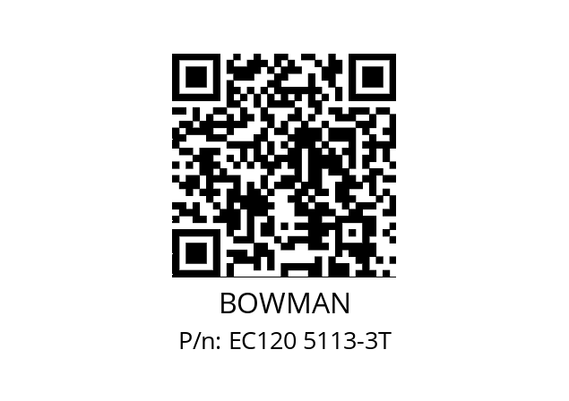   BOWMAN EC120 5113-3T