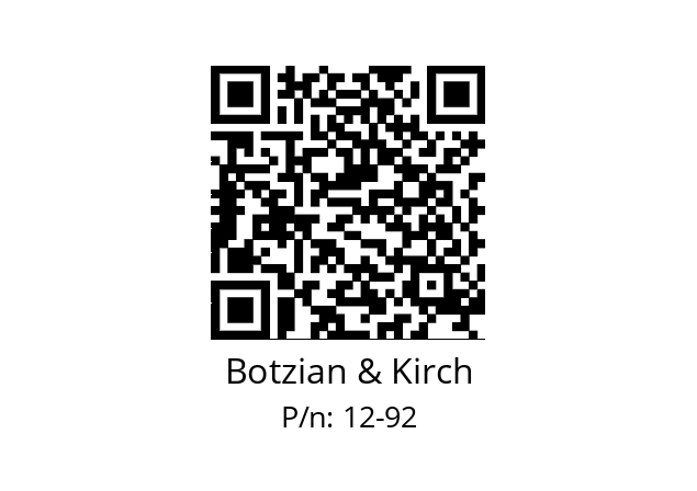   Botzian & Kirch 12-92