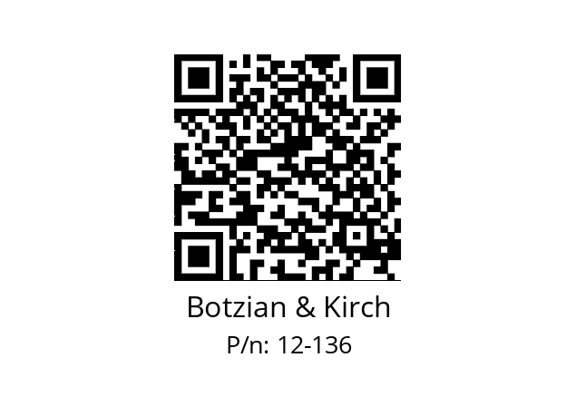   Botzian & Kirch 12-136